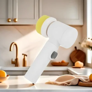 Escova Elétrica de Limpeza Sem Fio 5 em 1 Limpador Para Cozinha e Banheiro Multiuso